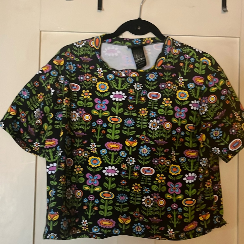 Nooworks Crop Top Awesome Blossoms - Picture 2 of 4
